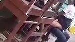 College lovers fucking in backside of the College building