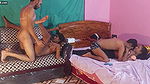 Big Cock makes Bengali Two Girls Cum Multiple fucks (Foursome)