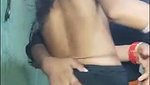 Village Couple Nude on Live Show Boobs Pressed hard for Milk
