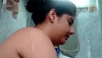 Desi babe nude bath selfie