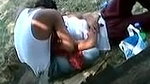 Indian lovers dirty in public park Boobs Pressed inside Salwar