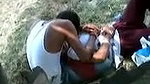 Indian lovers dirty in public park Boobs Pressed inside Salwar