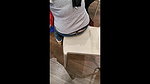 Ass crack in food court