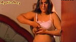 Hot Mallu actress Suvarna big mangoes being squeezed