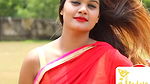 Beautiful and Gorgeous Instagram Indian Model Photoshoot with Red Saree