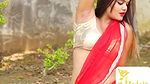 Beautiful and Gorgeous Instagram Indian Model Photoshoot with Red Saree