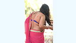 Saree Lover Shubha Poonja Big Back Show Stylish Saree Designs