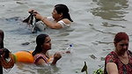 bath in ganga river 2