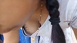 Best downblouse hanging boobs capture of desi indian milf