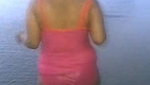 bhabhi walking at beach in swimwear