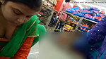 Desi babe huge cleavage and boob show in store