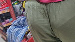 Desi girl ass close up- panty shape visible clearly