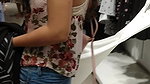Desi girl white bra and milky back show candid click