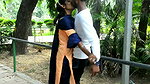 Desi Lovers Hard Kissing, Boobs Press, Ass Press in Public Park