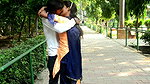 Desi Lovers Hard Kissing, Boobs Press, Ass Press in Public Park