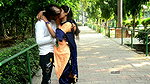 Desi Lovers Hard Kissing, Boobs Press, Ass Press in Public Park
