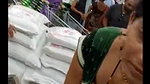 Desi milf awesome cleavage and boobs closeup in supermarket