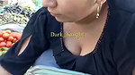 Desi MILF milky cleavage closeup shot by voyeur
