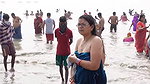 Desi milf nude back show in bathing ghat
