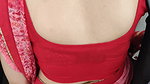 Desi slim babe milky back and black bra visible clearly