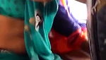 Marathi Girl Navel and wide tummy show in the bus