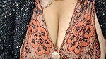 Married babe cleavage closeup