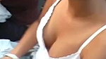 Milky round boobs superb closeup capture by voyeur
