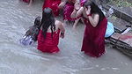 Nepali lady open bath.mkv