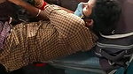 Newly Married Desi Couple Romance Smooching and Boobs Pressing in Train