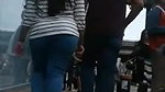 Nri Big Ass girl Walking on street With Bf
