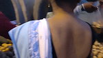 Saree babe sweaty back show on street