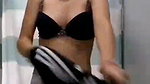 Sexy babe caught in bra panty in trial room