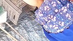 Upskirt capture – ass cheeks and panty visible