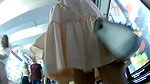 Upskirt panty capture in metro and escalator