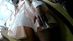 Upskirt panty capture in metro and escalator
