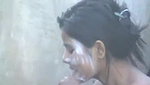 village girl taking shower secretly filmed