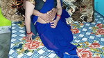 Bhabhi in blue color sari looking sexy