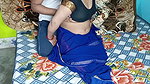 Bhabhi in blue color sari looking sexy
