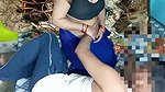 Bhabhi in blue color sari looking sexy
