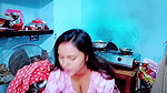 Busty girl comes out of the bathroom naked after a prank by her stepbrother