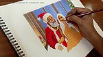 Desi Huge Boobs Bhabi Secretly Fucking with Naughty Santa on the Christmas Eve