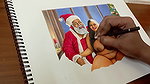 Desi Huge Boobs Bhabi Secretly Fucking with Naughty Santa on the Christmas Eve