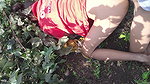 Sister-in-law outdoor Desi indian