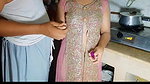 Step Brother Fucking Beautiful Stepsister in kitchen Desi indian hindi sex in kitchan