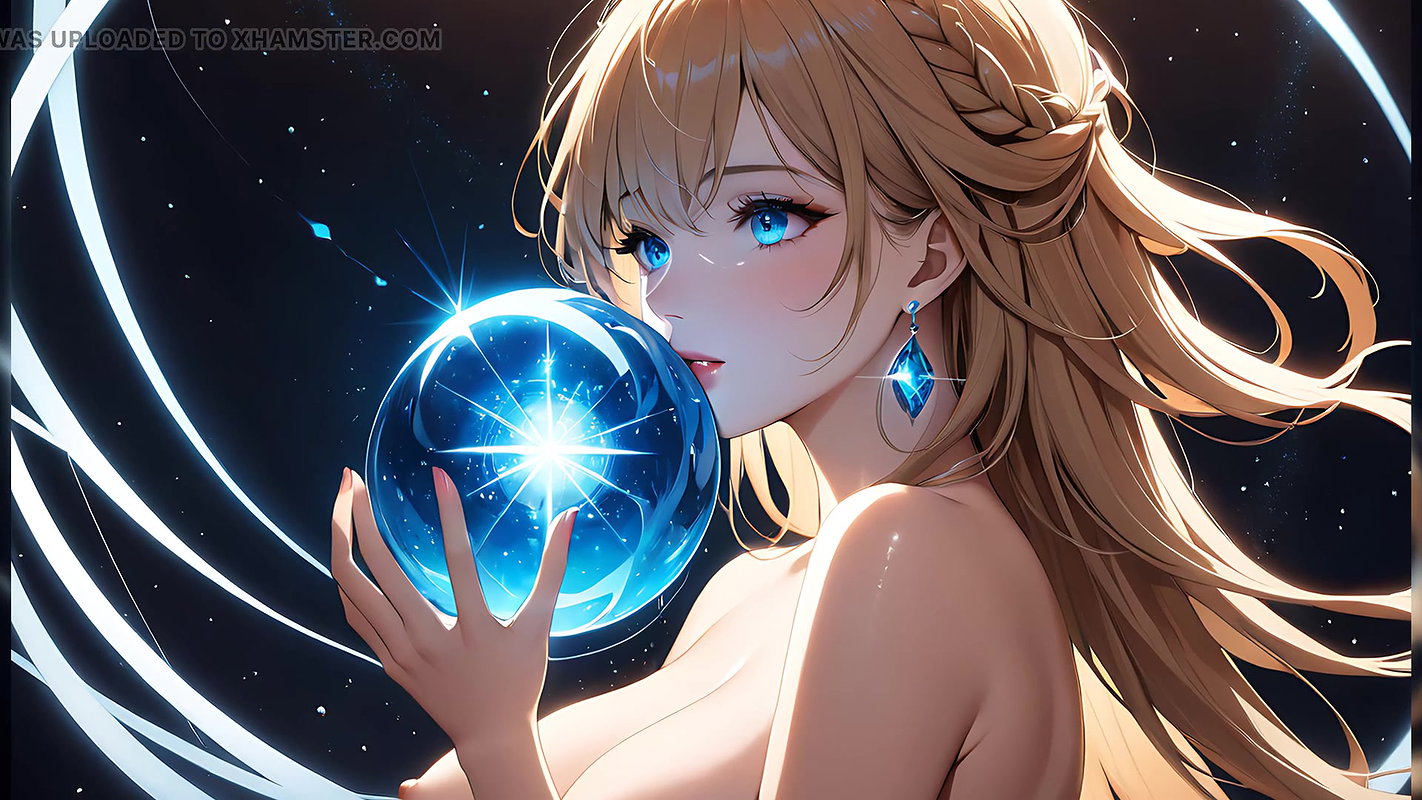 Whispers of Magic – Ai Girl and a Glowing Orb