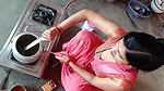 Younger step brother’s hot sister-in-law became vigorous after seeing her beauty