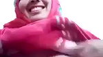 Desi hijabi aunty Big boobs