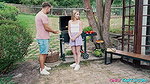 Maya Sinn – Taboo Threesome During Barbeque