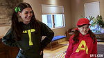 Megan Mistakes, Bella Blu & Jade Valentine – Prank Turns Into Reverse Gangbang Fuck