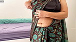 Beautiful NRI Wife Wearing Saree – Sexy Milky Boobs Cleavage